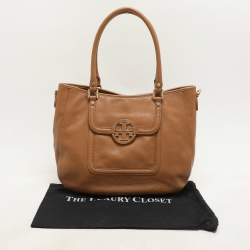 Tory Burch Beige Leather Amanda Tote