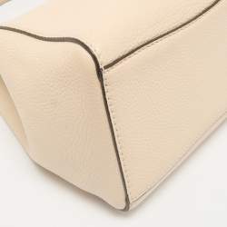 Tory Burch Cream Leather Small McGraw Bucket Bag