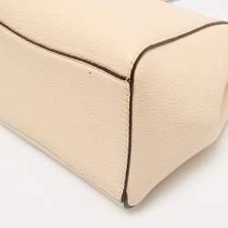 Tory Burch Cream Leather Small McGraw Bucket Bag