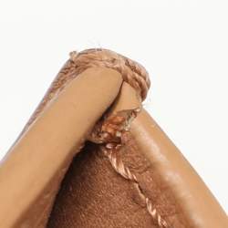 Pre Owned Tory Burch Brown Laser Cut Leather Georgiana Tote