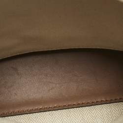 Tory Burch Brown Leather Petite Lee Radziwill Double Tote