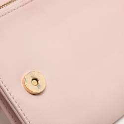 Tory Burch Pink Leather Britten Flap Crossbody Bag