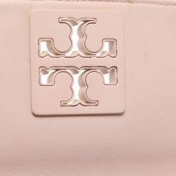 Tory Burch Pink Leather Britten Flap Crossbody Bag