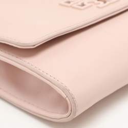Tory Burch Pink Leather Britten Flap Crossbody Bag