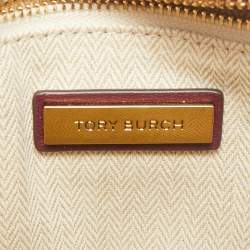 Tory Burch Burgundy Chevron Leather Kira Camera Bag