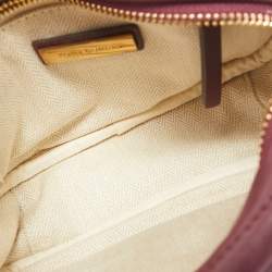 Tory Burch Burgundy Chevron Leather Kira Camera Bag