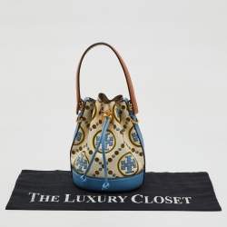 Tory Burch Multicolor Leather Mini T Monogram Bucket Bag