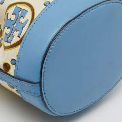 Tory Burch Multicolor Leather Mini T Monogram Bucket Bag