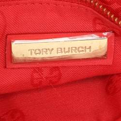 Tory Burch Red Leather Small Fleming Crossbody Bag