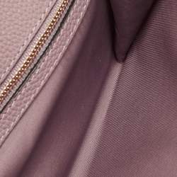 Tory Burch Pink Leather Mcgraw Wallet On Strap