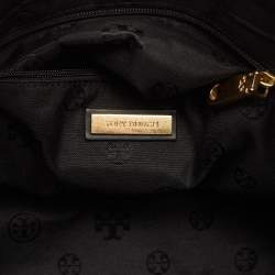 Tory Burch Black Nylon and Faux Leather Medium Ella Tote