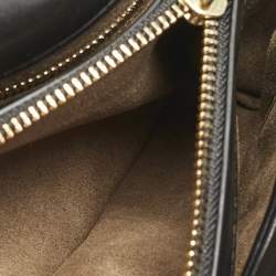 Pre Owned Tory Burch Black Quilted Small Leather Kira Top Handle Bag