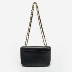 Pre Owned Tory Burch Black Leather Robinson Shoulder Bag