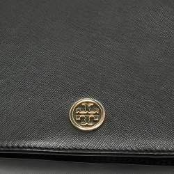 Pre Owned Tory Burch Black Leather Robinson Shoulder Bag