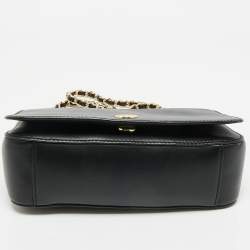 Pre Owned Tory Burch Black Leather Robinson Shoulder Bag