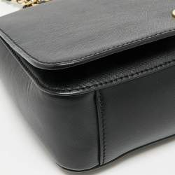 Pre Owned Tory Burch Black Leather Robinson Shoulder Bag