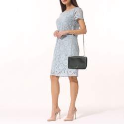 Pre Owned Tory Burch Black Leather Robinson Shoulder Bag