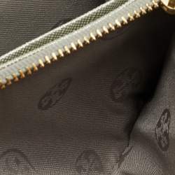 Pre Owned Tory Burch Silver Leather Robinson Wallet On Chain