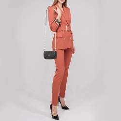 Pre Owned Tory Burch Black Quilted Leather Small Bryant Crossbody Bag