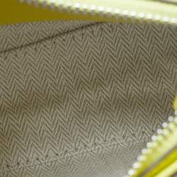 Pre Owned Tory Burch Yellow Leather Emerson Zip Shoulder Bag