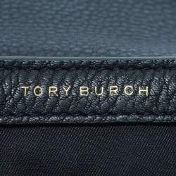 Pre Owned Tory Burch Black Leather Mini Chelsea Chain Shoulder Bag