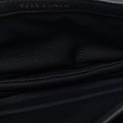 Pre Owned Tory Burch Black Leather Mini Chelsea Chain Shoulder Bag