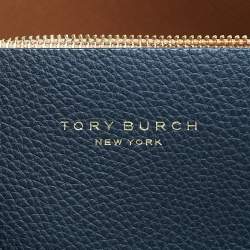 Pre Owned Tory Burch Black Leather Large Triple Compartment Perry Tote