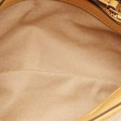 Pre Owned Tory Burch Multicolor Leather Small Patchwork Kira Top Handle Bag