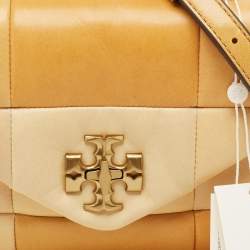 Pre Owned Tory Burch Multicolor Leather Small Patchwork Kira Top Handle Bag