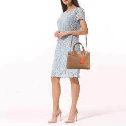 Pre Owned Tory Burch Brown Leather Walker Tote