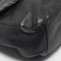 Pre Owned Tory Burch Black Leather Chelsea Flap Shoulder Bag