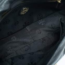 Pre Owned Tory Burch Black Leather Chelsea Flap Shoulder Bag