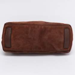 Pre Owned Tory Burch Brown Suede McGraw Slouchy Tote