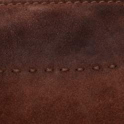 Pre Owned Tory Burch Brown Suede McGraw Slouchy Tote