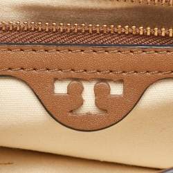 Pre Owned Tory Burch Multicolor Fabric and Leather Sadie Rug Shoulder Bag