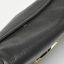 Pre Owned Tory Burch Black Leather Amanda Shoulder Bag