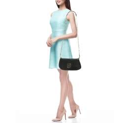 Pre Owned Tory Burch Black Leather Amanda Shoulder Bag