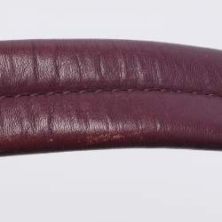 Pre Owned Tory Burch Purple Leather Tote