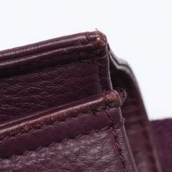 Pre Owned Tory Burch Purple Leather Tote