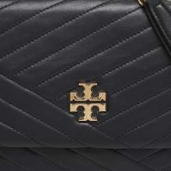 Pre Owned Tory Burch Black Leather Kira Shoulder Bag