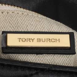 Pre Owned Tory Burch Black Leather Kira Shoulder Bag