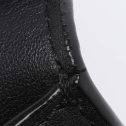 Pre Owned Tory Burch Black Leather Georgia Turn-Lock Crossbody Bag