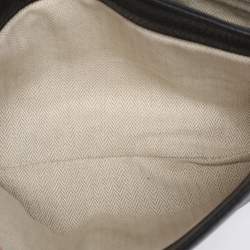 Pre Owned Tory Burch Black Leather and Suede Kira Shoulder Bag 