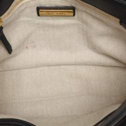 Pre Owned Tory Burch Black Leather and Suede Kira Shoulder Bag 