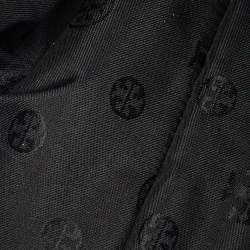 Pre Owned Tory Burch Black Leather Taylor Triple-Compartment Tote