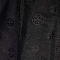 Pre Owned Tory Burch Black Leather Taylor Triple-Compartment Tote