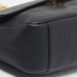 Pre Owned Tory Burch Black Leather Chelsea Chain Shoulder Bag