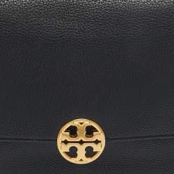 Pre Owned Tory Burch Black Leather Chelsea Chain Shoulder Bag
