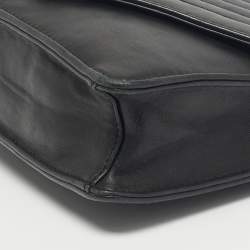 Pre Owned Tory Burch Black Leather Kira Envelope Shoulder Bag