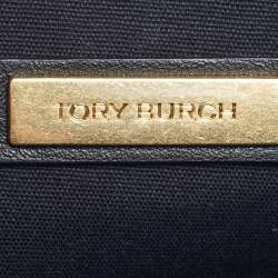 Pre Owned Tory Burch Black Quilted Leather Kira Camera Shoulder Bag